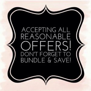 Feel free to make an offer! Bundle and save $$$